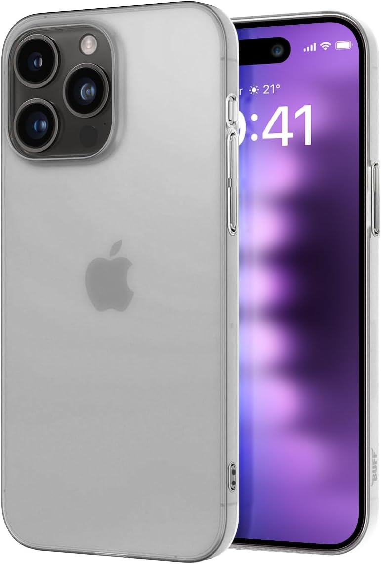 LABS Buff iPhone 15 Pro Max ile Uyumlu Slimfy İnce Saydam Kılıf (Şeffaf)