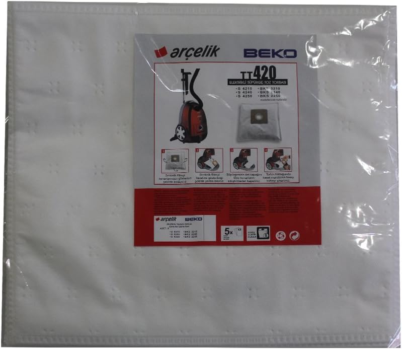 - Arçelik S 4240 Süpürgeye Uygun Sentetik Toz Torbası