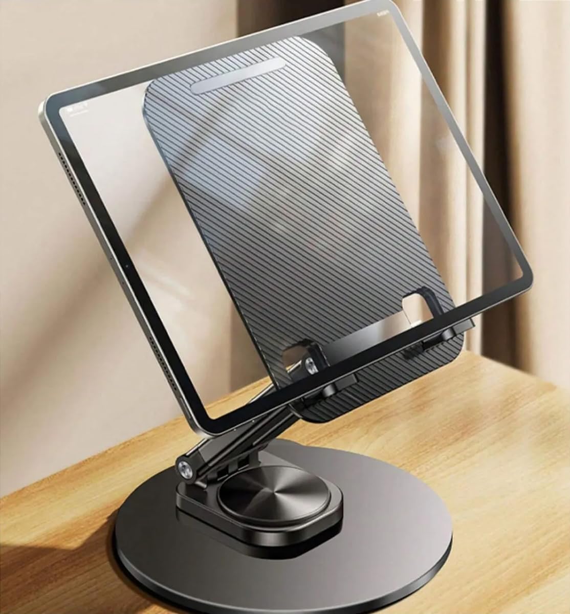 Tok Alüminyum Stant Çok İşlevli Döner Tablet PC Akıllı Telefon Standı 11cm x 17 cm Masaüstü Stand Katlanabilir 13 inç Tabletlere Kadar Uyumlu ZR719