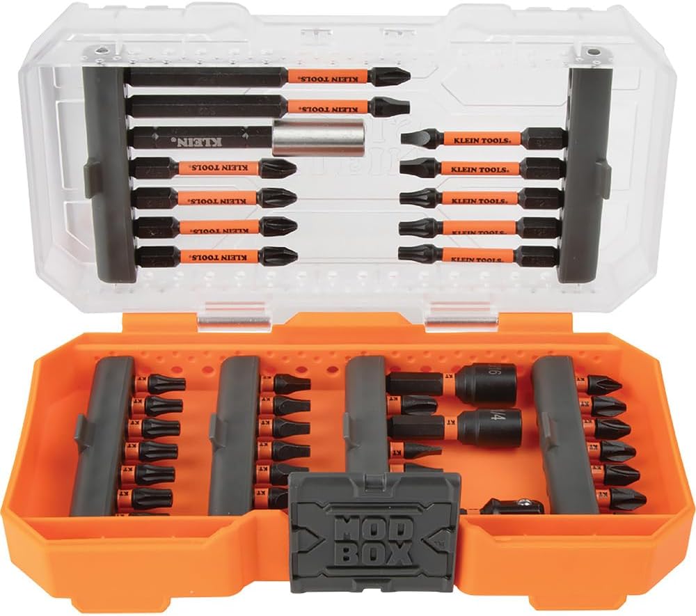 Tools 33801 Darbeli Sürücü Ucu Seti, ProFlex, S2 Çelik Phillips, Oluklu, Kare, Torx Uçları, Kılıflı, MODbox Uyumlu, 40 Parça