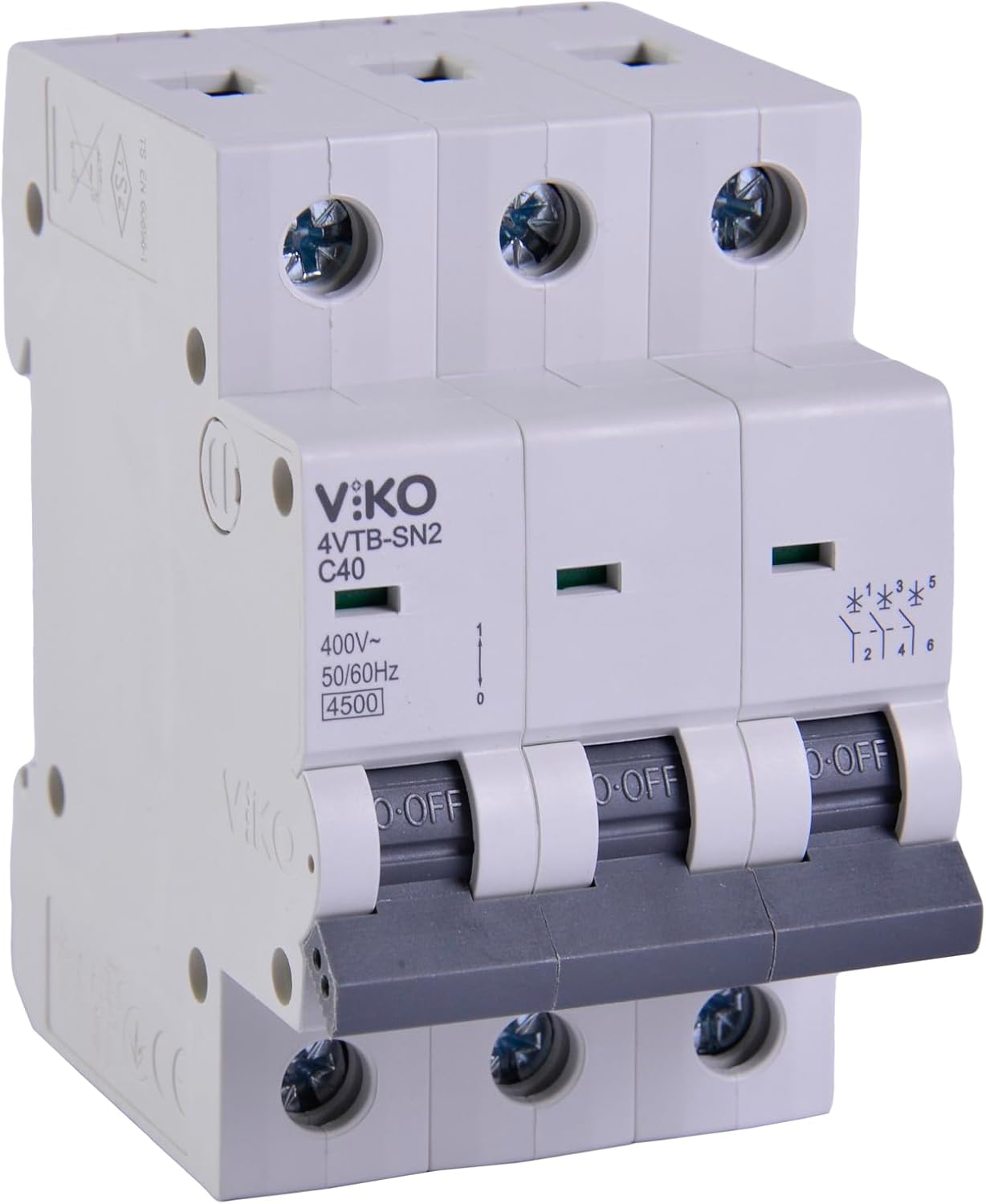 4VTB-3C40 Otomatik Sigorta 4,5kA C Tipi 3 Kutup 40A