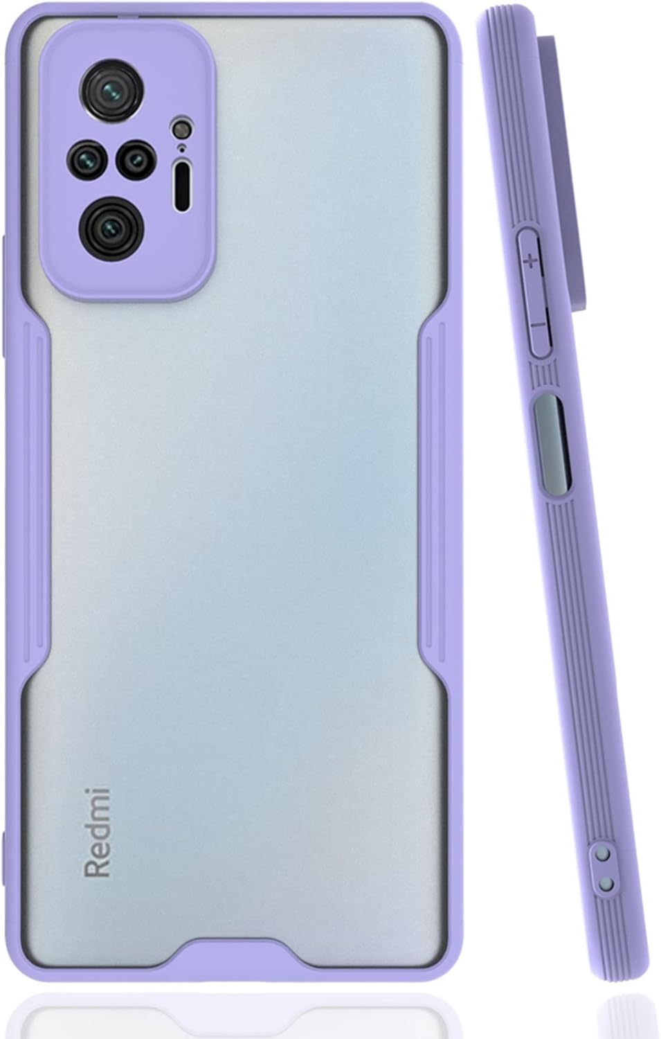 Xiaomi Redmi Note 10 Pro Uyumlu Kılıf Kamera Korumalı Platin Silikon - Lila
