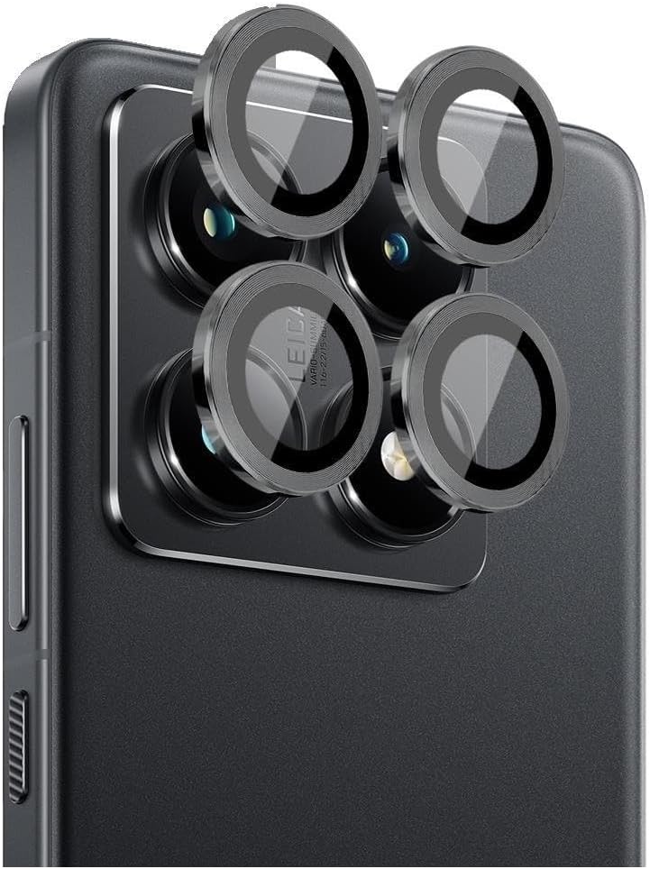 Xiaomi Redmi Note 14 Pro Kamera Lens Koruyucu Cam Filmi – Safir (Sapphire) | Üstün Koruma & Maksimum Şeffaflık (Siyah (Black))