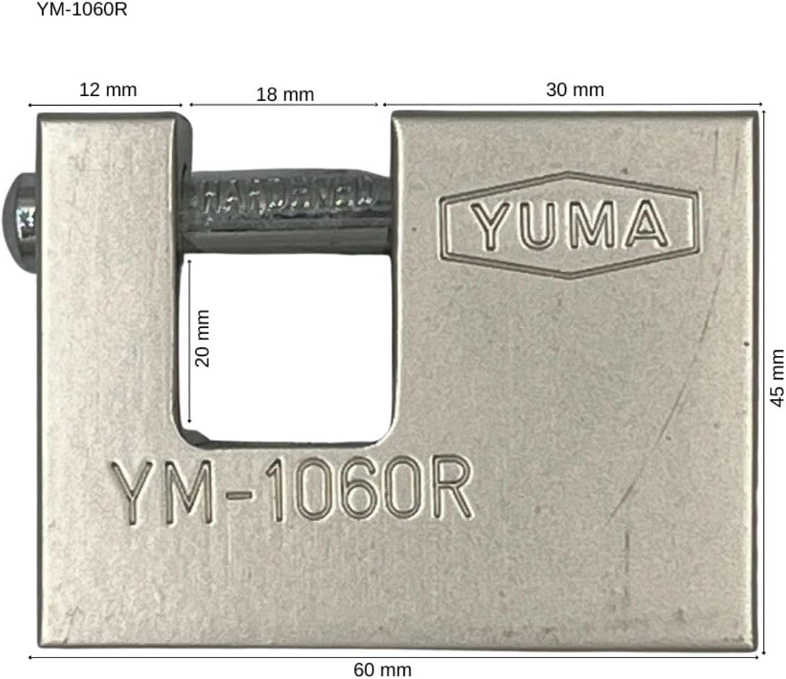Asma Kilit Kayar Milli Yatay Gri 60mm