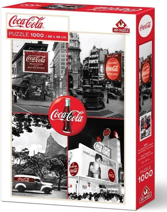 Puzzle Siyah Beyaz&apos;ın Kırmızılığı, Cola-Cola-1000 Parça Puzzle