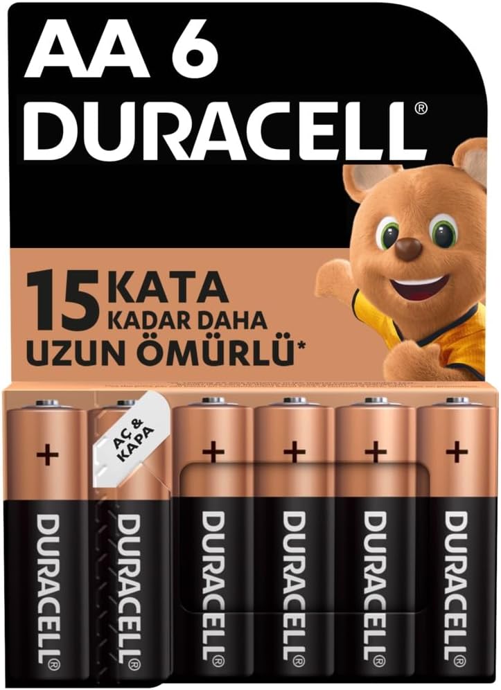 AA Alkalin Kalem Pil (6&apos;lı paket) 1,5 V LR6/MN1500