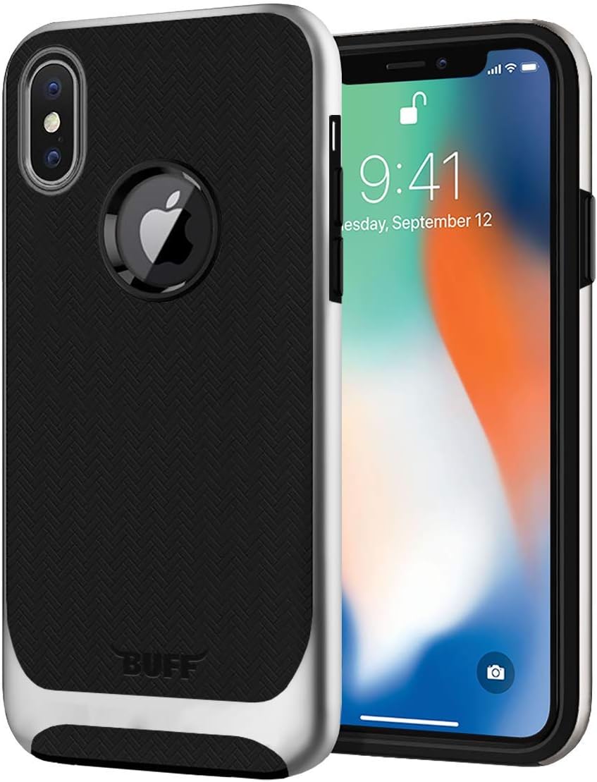 iPhone X New Armor Kılıf, Gümüş