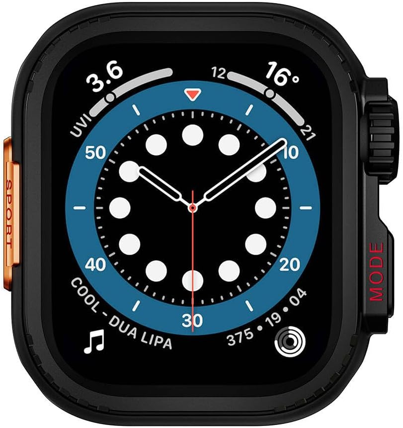 İle Uyumlu Watch 7 45mm to  İle Uyumlu Watch Ultra 49mm Kasa Dönüştürücü Watch Gard 33 Siyah