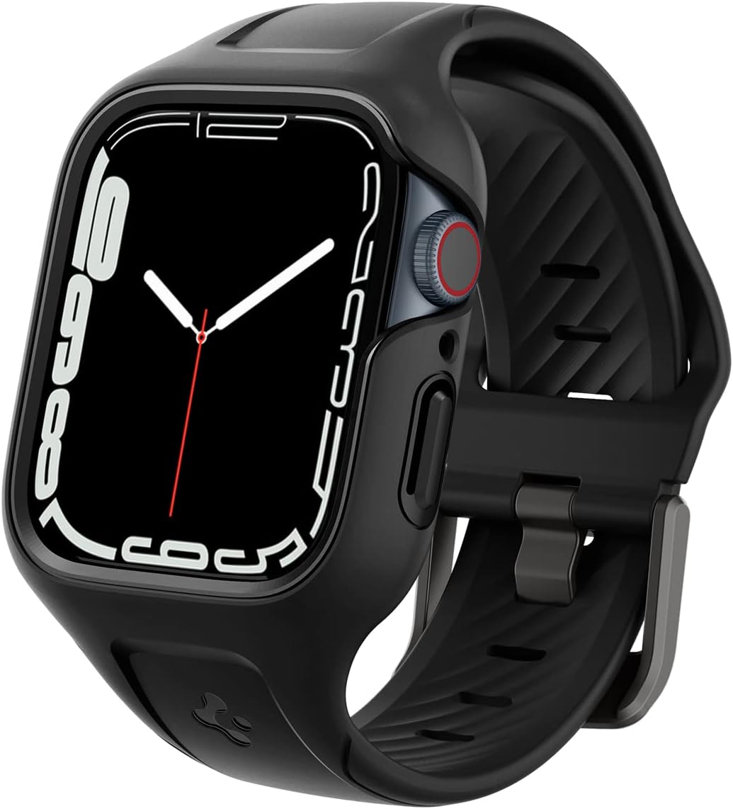 Watch 41mm (Seri 9/8/7) Kılıf & Kordon Kayış Liquid Air Pro Black - ACS04190
