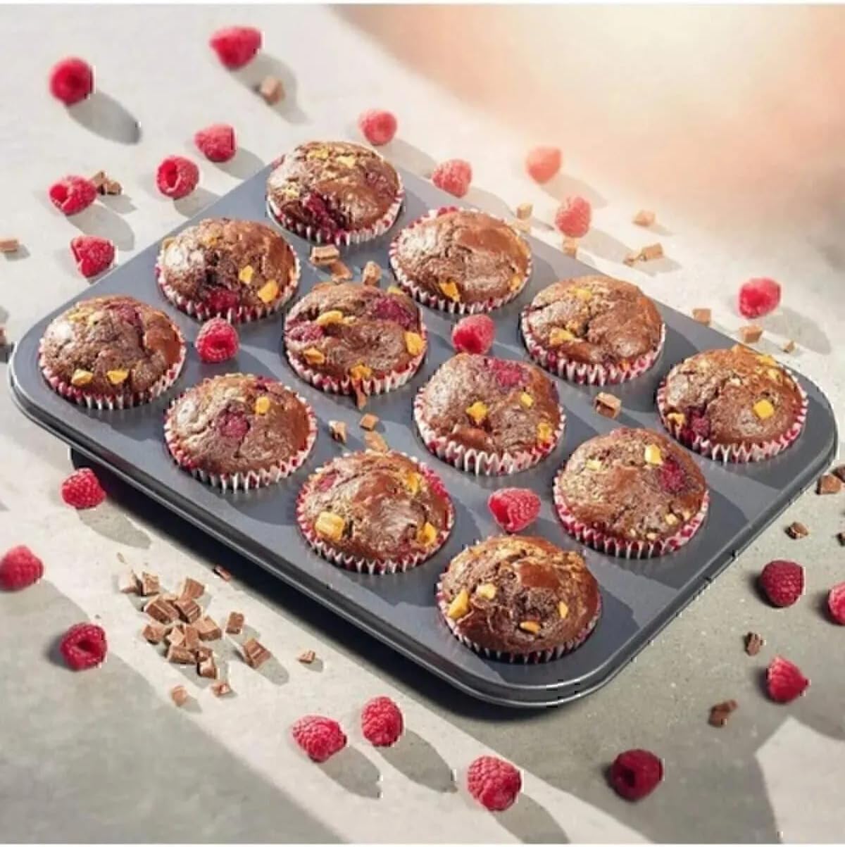 Yanmaz Yapışmaz Muffin Kalıbı, 12&apos;li Set