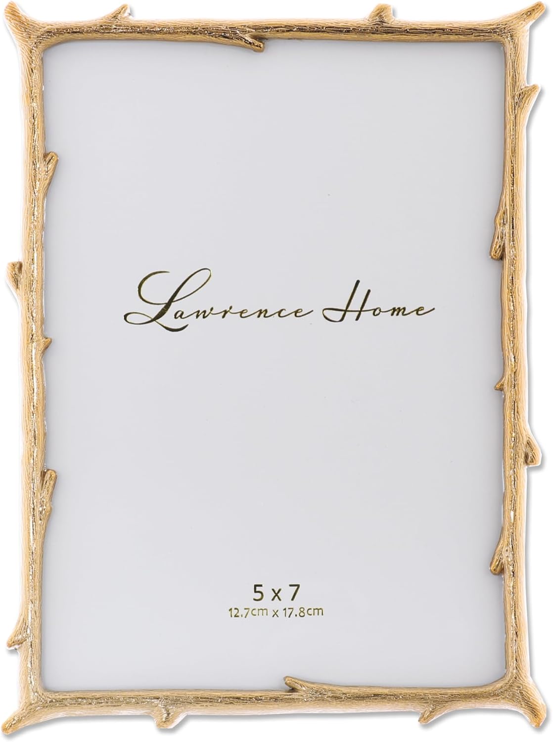 Frames 5 x 7 Altın Metal Resim Çerçevesi Doğal Branch Tasarım Resim Çerçevesi