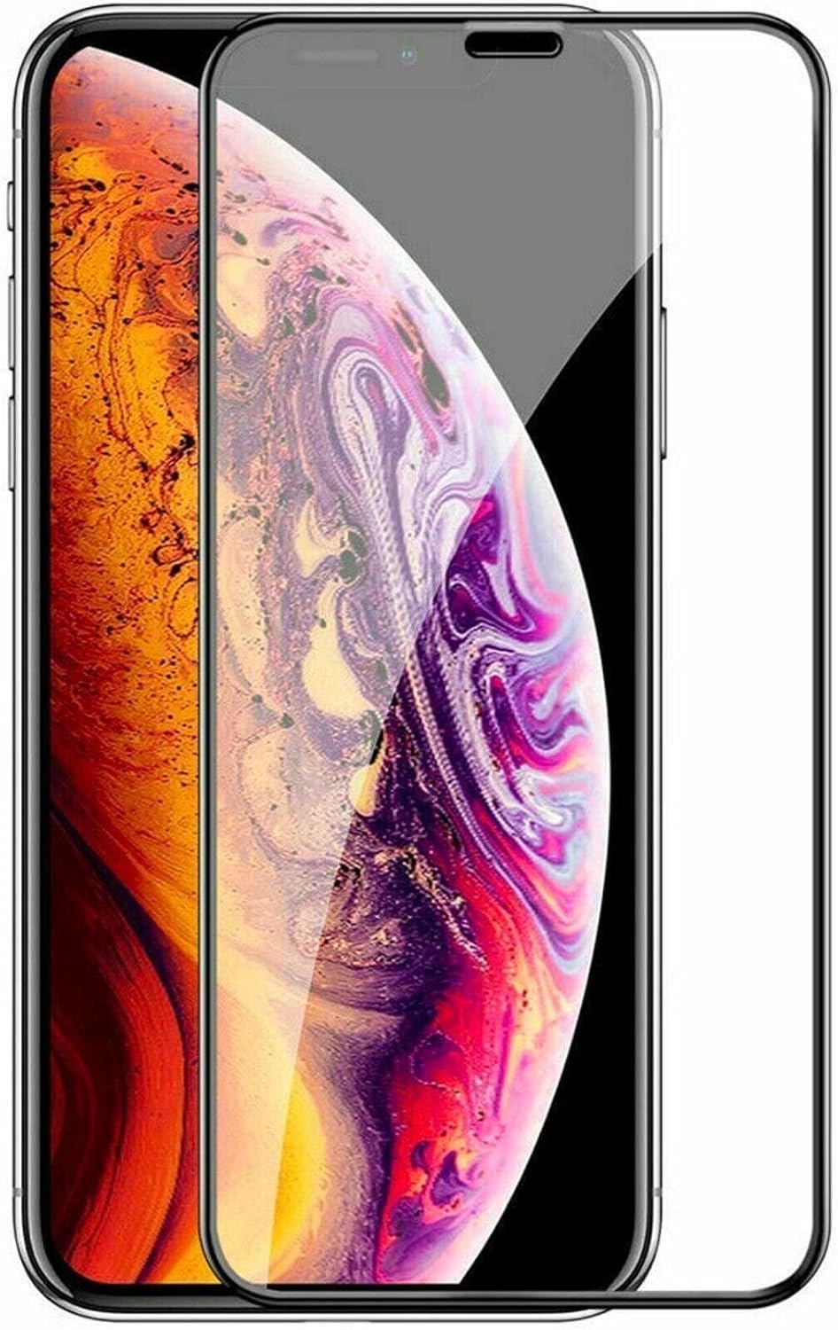 iPhone 12/12 Pro için Ekranı Tam kaplayan Cam Ekran Koruyucu Kırılmaz Cam Full Cover Tam koruma