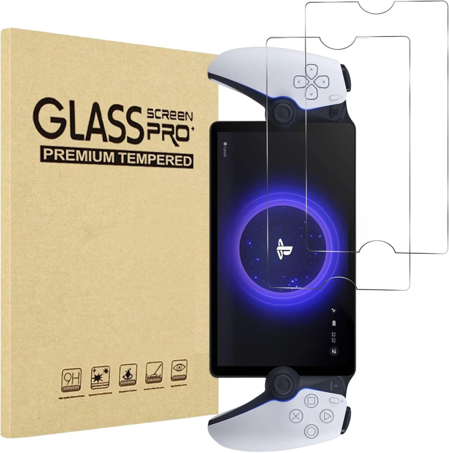 Sony Playstation PS5 Portal için Temperli Cam  PS Portal Ekran Koruyucu Dayanıklı Ekran Koruyucu Çizilmez