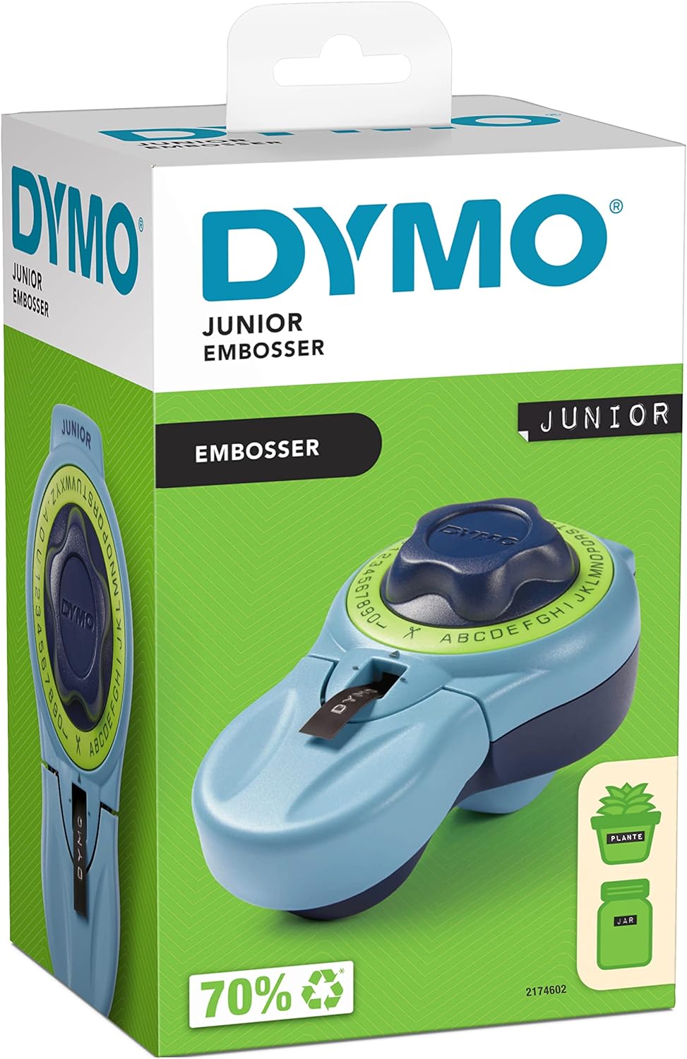 Junior etiket kabartma aleti, yetişkinler ve çocuklar tarafından rahat kullanım için tasarlanmış ergonomik etiket cihazı, ev ihtiyaçları için