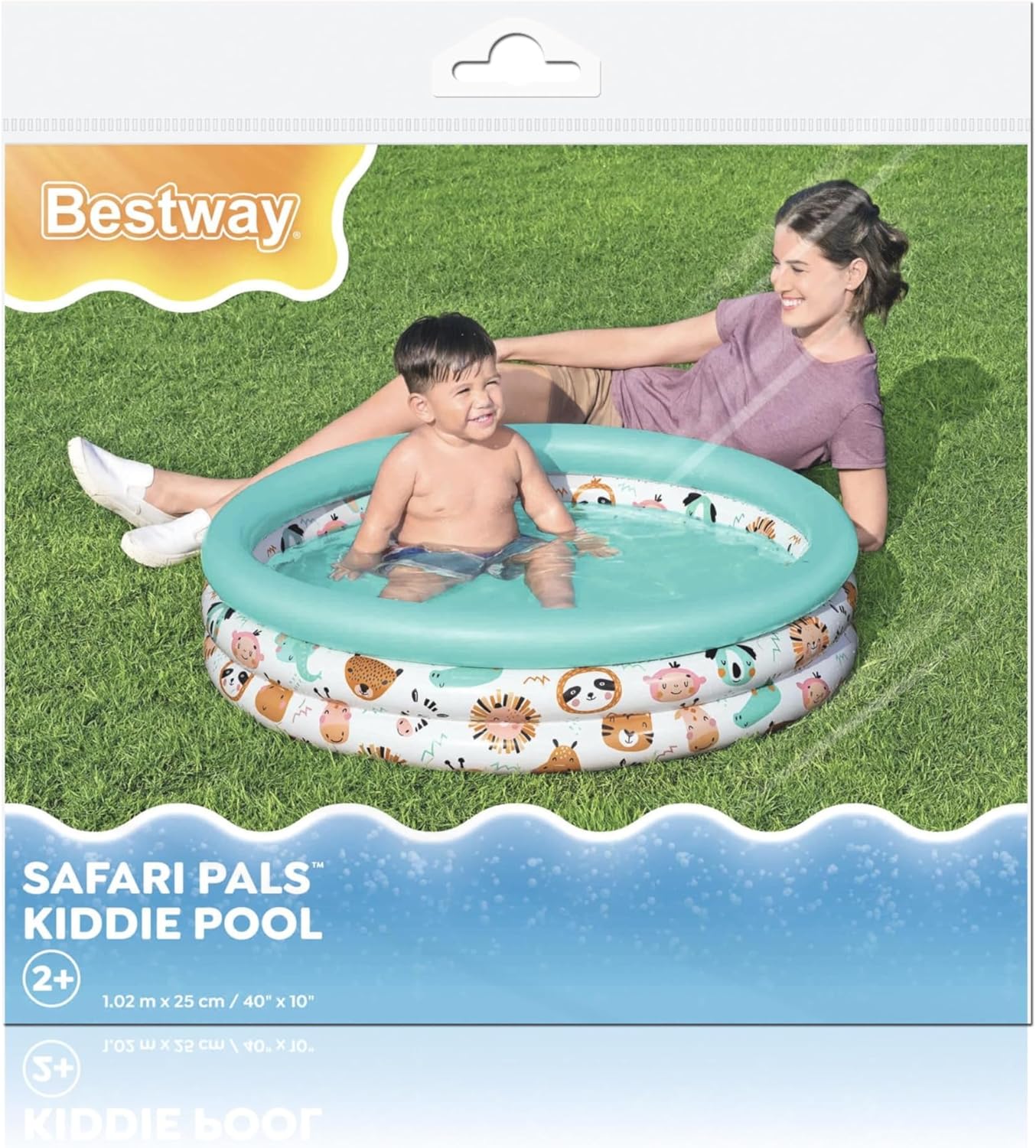 Safari Pals Çocuk Havuzu, Φ40 x A10 İnç veya Φ1.02 m x a 25 cm