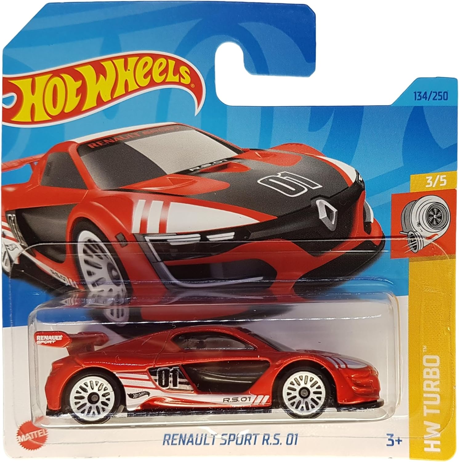 - Renault Sport R.S. 01 - HW Turbo 3/5 - HKJ38 - Short Card - kırmızı - Mattel 2023