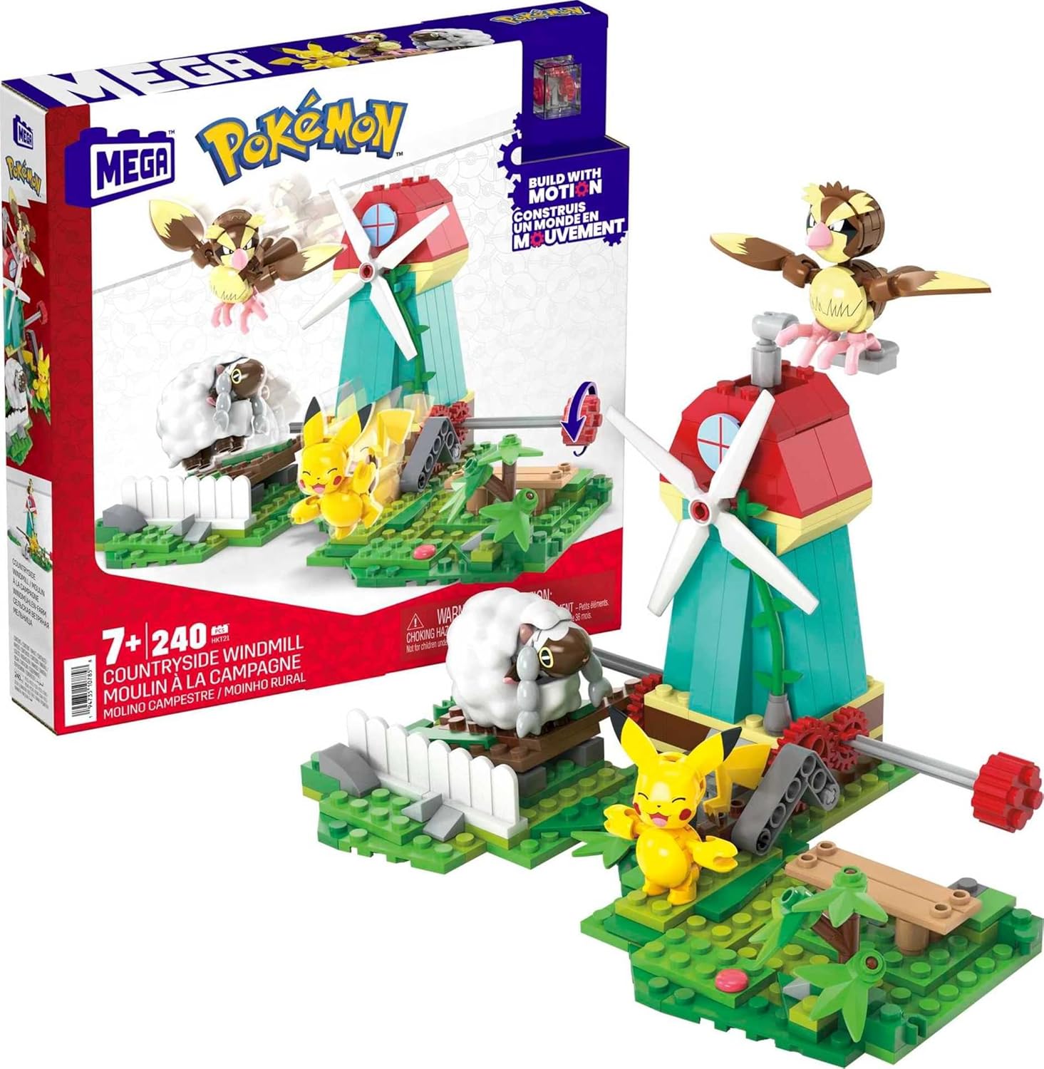 Bloks Pokémon Yel Değirmeni Kasabası Seti, Çok Renkli