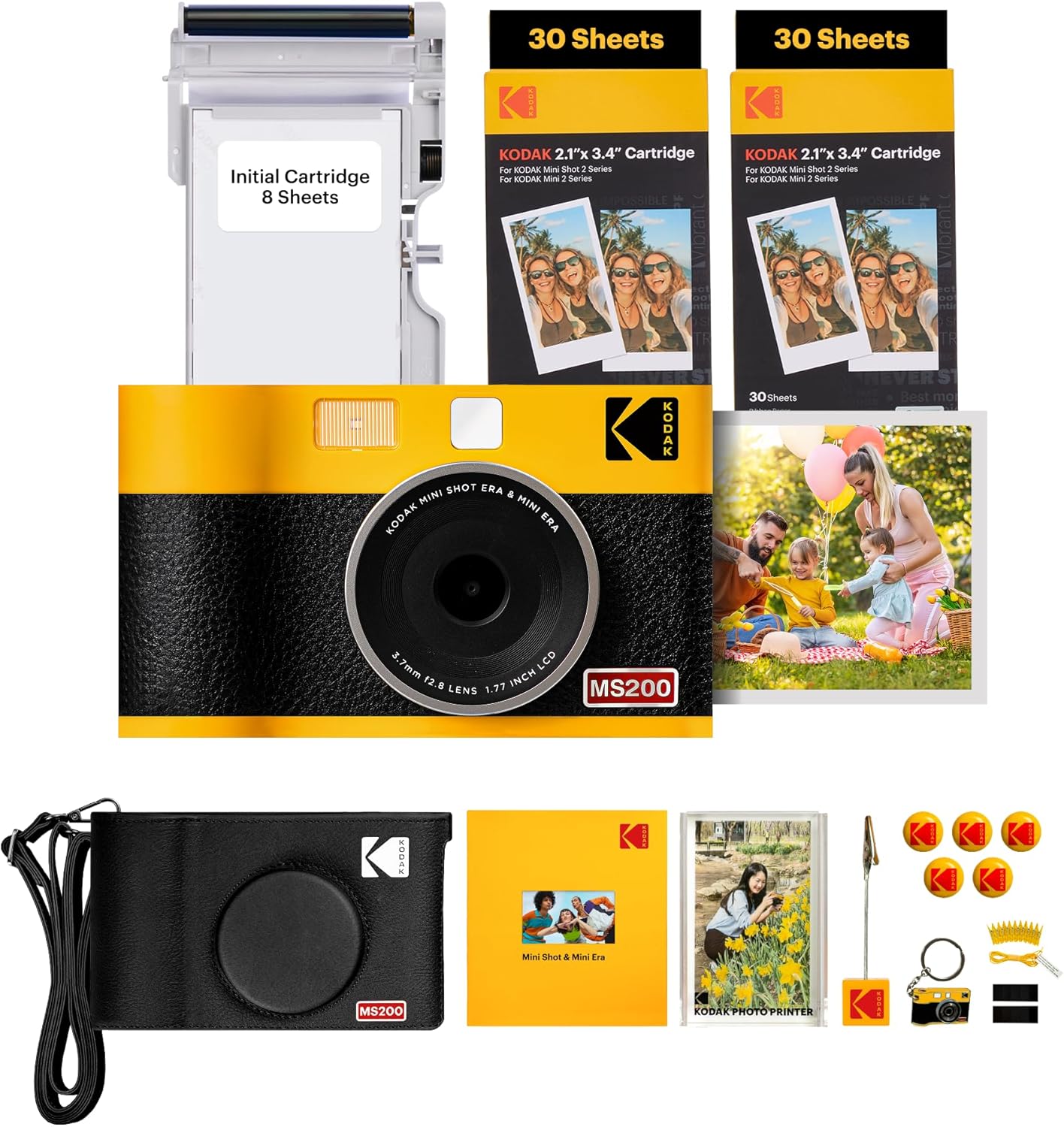 Mini Shot 2 ERA Sarı 2.1X3.4 + 60 Yaprak + Aksesuar Kiti
