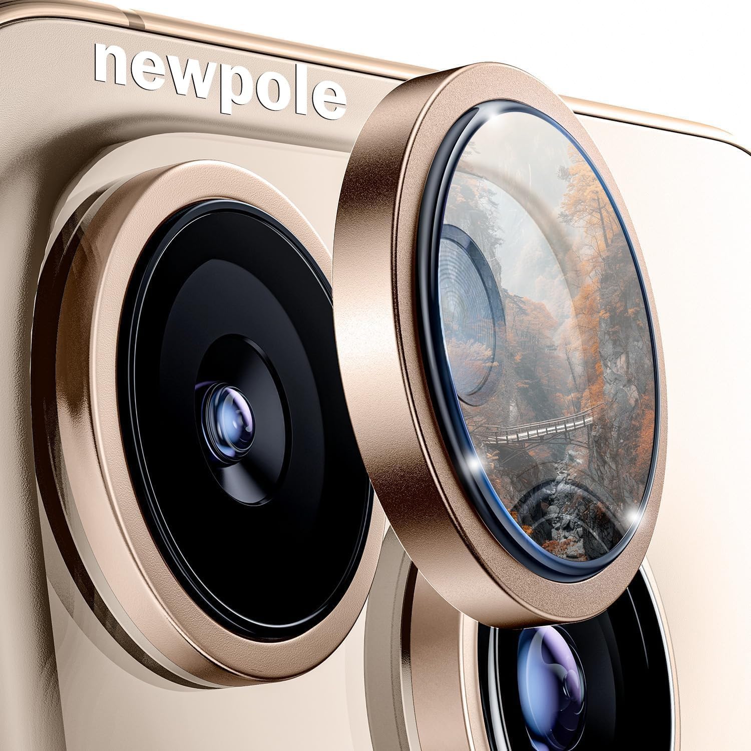 iPhone 16 Pro/iPhone 16 Pro Max için Kamera Safir Lens Koruyucu, Alüminyum 9H Temperli Cam Lens Kamera Koruyucu  iPhone 16 Pro ve  iPhone 16 Pro Max Kamera Koruyucu
