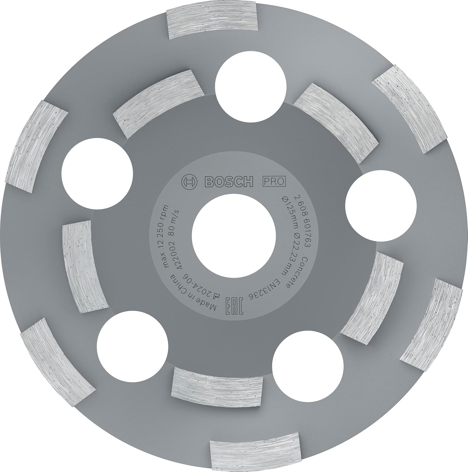 Professional Elmas çanak diski Expert for Abrasive, 50 g/mm, 125 x 22,23 x 4,5 mm, 2608602553