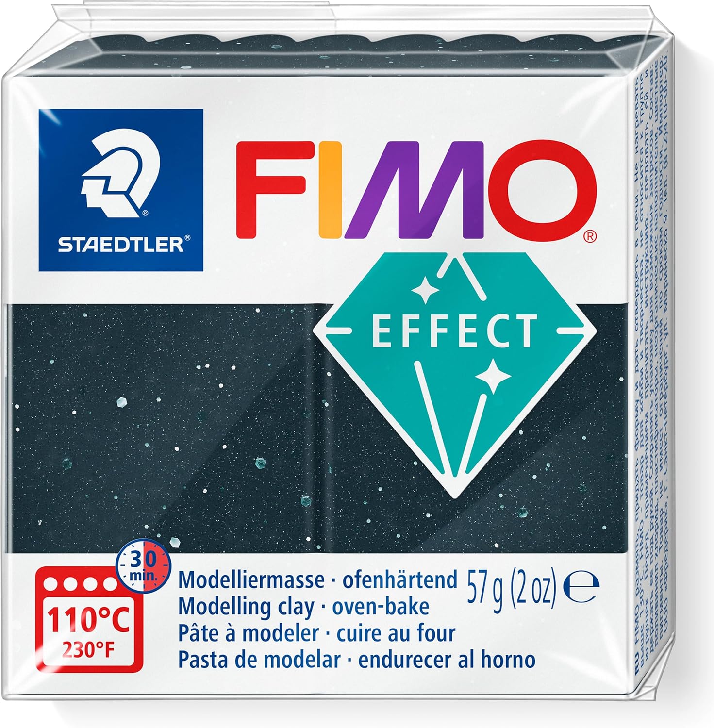Fimo 8010-903 Fimo Effect Modelleme Kili 57 gr Siyah Granit